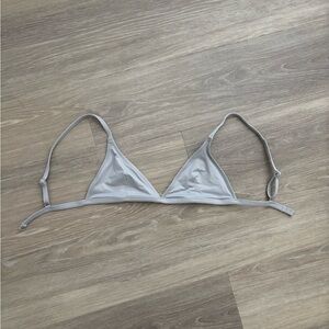 Skims Swim chrome Small Women's Gray Triangle Bralette
